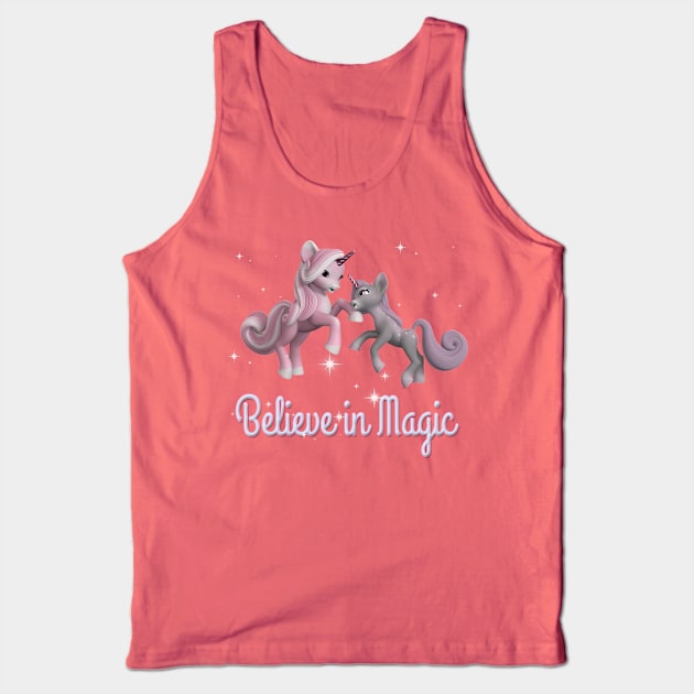 Mama and baby Unicorn Magic Tank Top by AlondraHanley